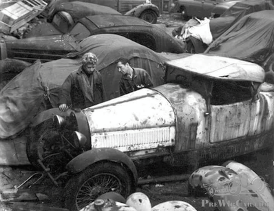 More Bugattis in a scrapyard
