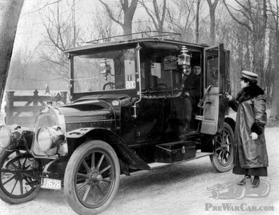 First female chauffeur and her Femina