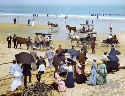 L'heure du bain en 1904