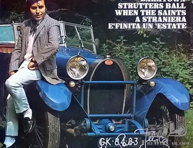 Nel Bugatti, dipinto di blu