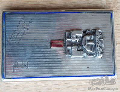 Interesting 1920s silver cigarette box