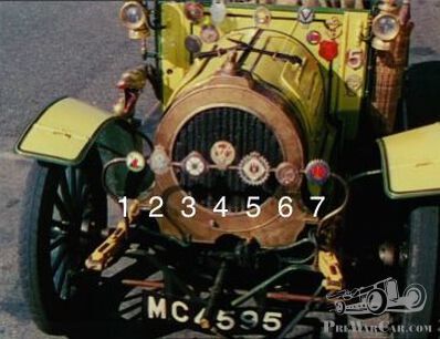 Who can help us identify the Spyker's badges in Genevieve?