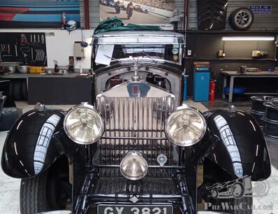 Exploded diagram of a fuel tank for a 1934 Rolls-Royce Phantom