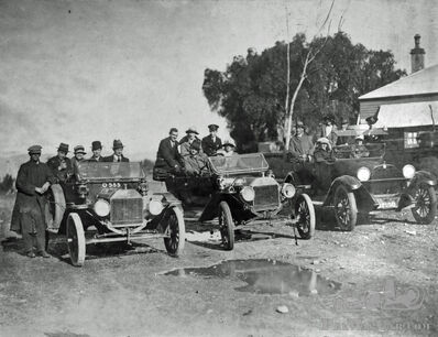 True motoring for the masses: out on a jolly with two Fords and a Dodge