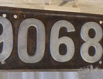 What is the origin of this early Australian number plate?
