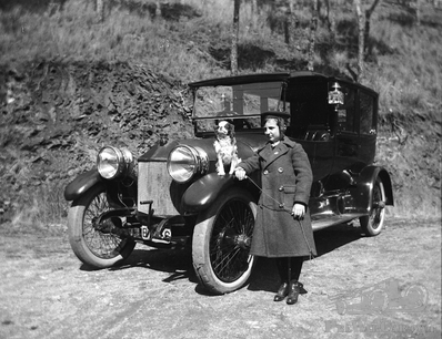 A boy, his dog and their mystery limousine