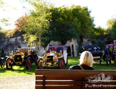 Veteran cars tour the historic sites of north-east France