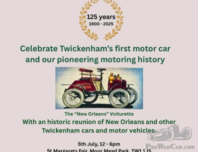 125 years of motoring history: Twickenham reunites its first cars