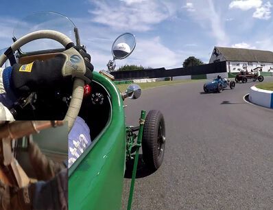 What is it like to race a 4.5 litre Bentley at Mallory Park?