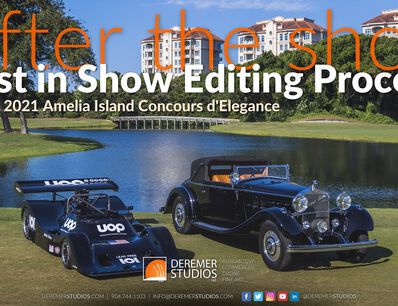 Editing the official Best in Show photo - 2021 Amelia Concours