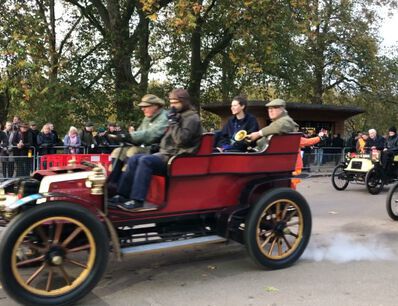 The start of the London to Brighton Veteran Car Run 2021