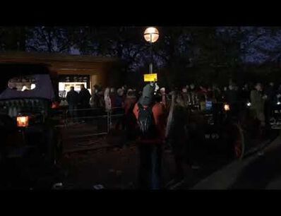At the start of the London to Brighton Veteran Car Run 2021