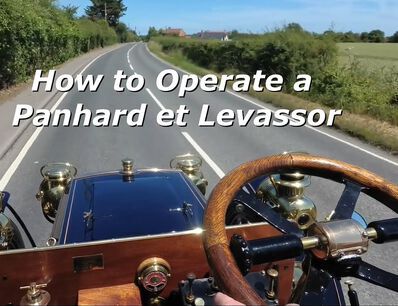 Een basisgids over hoe te rijden met een 1904 Panhard Levassor
