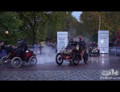 Bekijk de start van de 2022 London to Brighton Veteran Car Run