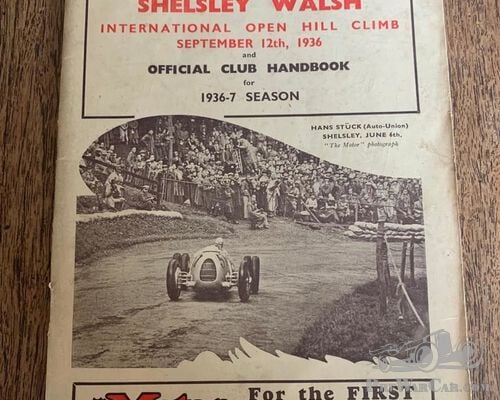 Shelsley Walsh official programme 1936