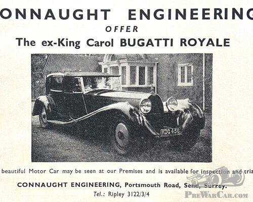 How a Bugatti Royale ended up with Connaught