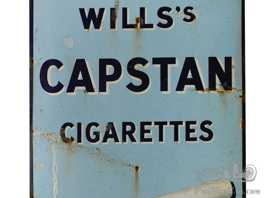 wills capstan cigarettes enamel sign Part for sale