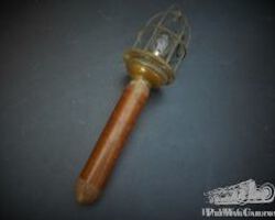 car hand lamp, engine compartment, wood, pre-war