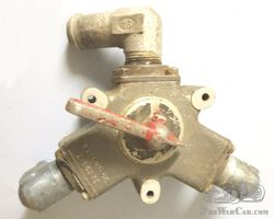 Aircraft fuel selector valve (Douglas C47 or DC3 Dakota) WWII