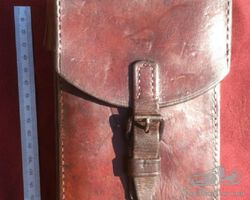 Officers leather bag / case / pouch