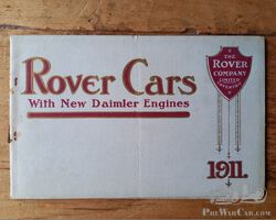 1911 Rover Cars sales catalogue