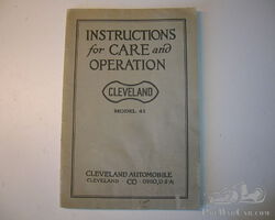 Cleveland original instruction manual