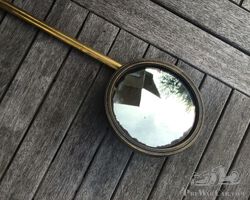 Brass 10cm rear view mirror. Super quality.