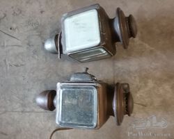 Pair of Lucidus acetylene sidelights for veteran cars