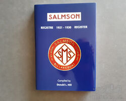 1921-1930 Salmson Register/Registre. Par Donald Hill