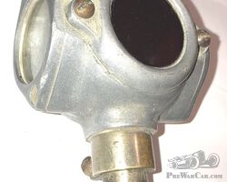 Vintage aluminum divers helmet lamp.