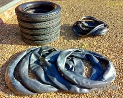 Excelsior 895 x 135 Used Tyres, Inner Tubes and tyre bands x 5