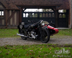 1938 Brough Superior SS80 De Luxe Petrol Tube & Seitenwagen