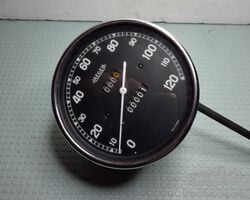 Jaeger tachymeter, black backgroud,160 KM/h