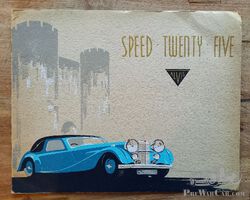 1938 Alvis Speed Twenty Five sales catalogue