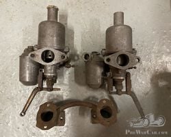 H2 1 1/8th SU Carbs & Austin Seven Twin Inlet Manifold