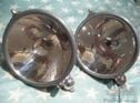Big WILLOCQ BOTTIN SUPRALUX headlights & mounting balls . MINERVA, DELAHAYE,