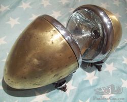 Curved glass CYCLECAR headlights. SALMSON, AMILCAR, Cycle Car