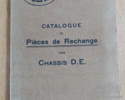 CATALOGUE pièces de rechanges, parts book Delage DE