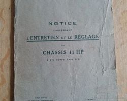 Notice entretien et de réglage DELAGE DE