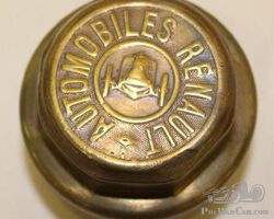 Renault Automobiles Brass Threaded Hubcap | Check the Oil Auction | Ending January 16, 2022