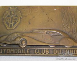 Automobile Club of Rhone Rally Badge Race Medallion | Check the Oil Auction | Ending January 16, 2022