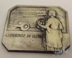 Concours d'Elegance Rally Badge Race Medallion Chamonix Mt. Blanc | Check the Oil Auction | Ending January 16, 2022