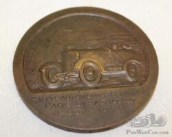 1928 Paris to Strasbourg Rally Badge Race Medallion Women's Automobile Rally | Check the Oil Auction | Ending January 16, 2022