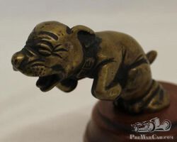 Bonzo Cartoon Dog Radiator Mascot Hood Ornament | Check the Oil Auction | Ending January 16, 2022