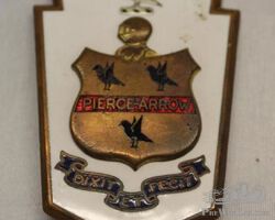 Pierce-Arrow Radiator Emblem Badge | Check the Oil Auction | Ending January 16, 2022
