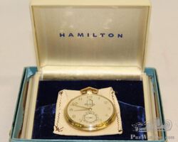 Hamilton Packard 14k Gold Pocket Watch Service Award Jewelry | Check the Oil Auction | Ending January 16, 2022