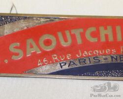 J. Saoutchik Coachbuilder Body Tag Badge | Check the Oil Auction | Ending January 16, 2022