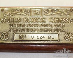 Rolls Royce Chassis Body Tag Badge | Check the Oil Auction | Ending January 16, 2022
