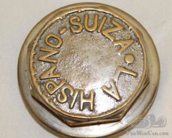 Hispano-Suiza Threaded Hubcap | Check the Oil Auction | Ending January 16, 2022