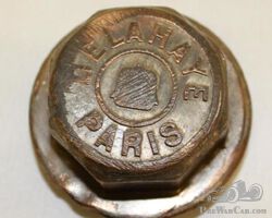 Delahaye of Paris Threaded Hubcap | Check the Oil Auction | Ending January 16, 2022